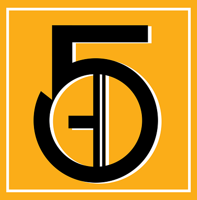 "DG5" Crest graphic design logo