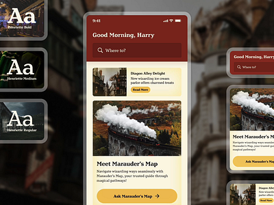 Harry Potter Universe POC: Navigating with Marauder’s Map (3) animation branding chat conversation chatbot commute genai harry potter mobile prototype transportation travel travel assistant trip planning ui ux