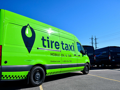 Brand identity, Tire Taxi branding logo