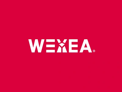 WEXEA Wordmark, Lettermark Logo Design best logo brand logo branding fashion brand fashion logo graphic design ibuthegfx lettermark logo logo design mens fashion logo red logo startup logo typography wexea wexea logo womens fashion logo wordmark logo x logo design