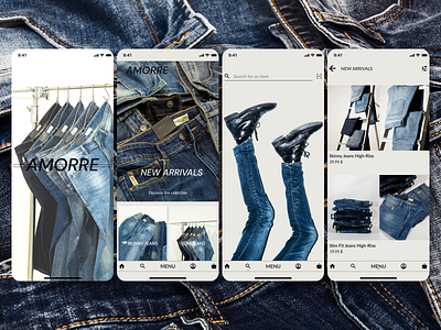 Clothing Brand App Design app app design blue blue and white branding design designer graphic design graphics illustrator logo modern modern style shop ui ux web design