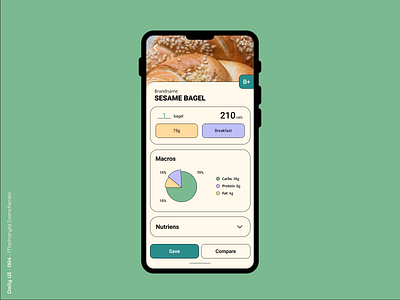 Daily UI - 004 | Calculator 004 app design calculator dailyui dailyuichallenge design macros nutrition ui ui design