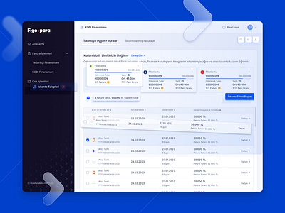 Figopara Portal Redesign admin analytics chart dashboard data financial fintech graphs product design ui