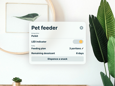 Pet feeder widget daily dailyui home mabryfont petfeeder smart smarthome ui widget