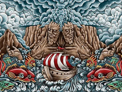 MANIATIC GOD ISLAND OWN ILLUSTRATION