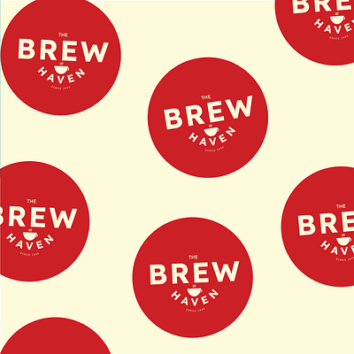 The Brew Haven Coffee Shop cafe branding cafe logo