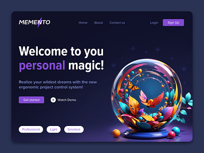 Magic page branding design graphic design picture sdxl site stable diffusion ui ux uxui web web design