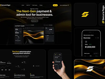 Secura Pago Bento Grid bento design payment secura pago security trendy ui