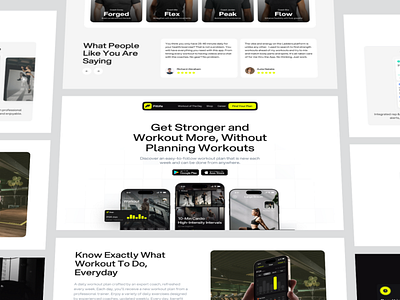 Fitlife - Landing Page design diet fitness healthy landing page saas saas landing page ui user interface ux web design workout