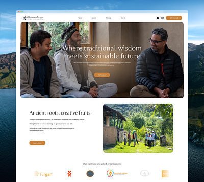 dharmalaya - Website redesign branding design typography ui ux