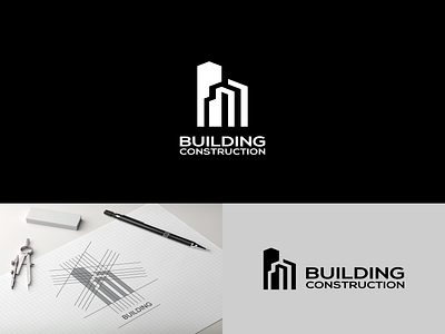 BUILDING CONSTRUCTION 3d animation app branding building construction design graphic design graphics illustration logo logobuilding logodesign motion graphics realestate typography ui ux vector