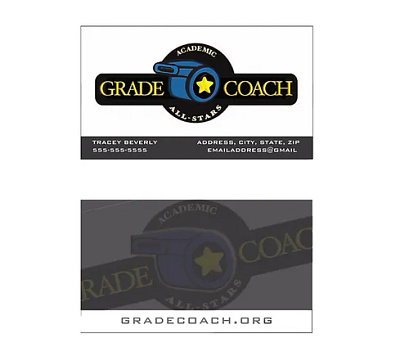 Grade Coach Non-Profit Identity Design all stars design gradecoach graphic design identity design non profit whistle