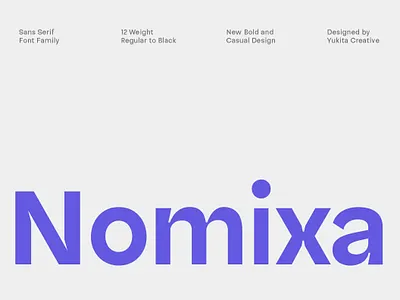 Nomixa Complete Family branding font graphic design sans serif typography ui