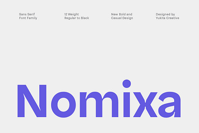 Nomixa Complete Family branding font graphic design sans serif typography ui