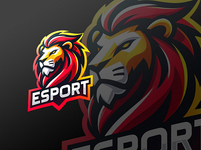 Lion Mascot Logo #18 animal logo bold logo branding creative logo design esport esport logo graphic design illustration lion lion logo logo logo design logo inspiration mascot logo minimalist logo