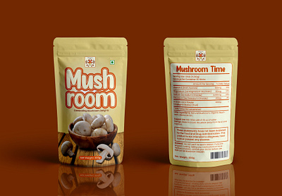 Mushroom Pouch Packaging Design mushroom package design mushroom packet design mushroom pouch design package design packaging packaging design pouch design pouch packaging design product design product label