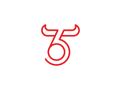 Number 65 & Bull Horns Logo For Sale 65 branding bull horns logo creative logo horns logo logo concept logocaptain studio logoground modern logo number logo professional logo sale sports