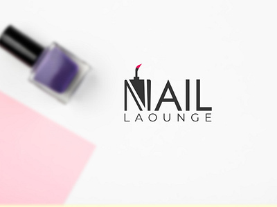 Nail Laounge Logo Design(Unused) branding design graphic design graphicsdesign illustration logo logo design logodesign nail art nail art logo nail design nail logo nail logo design nail polish logo nailpolish