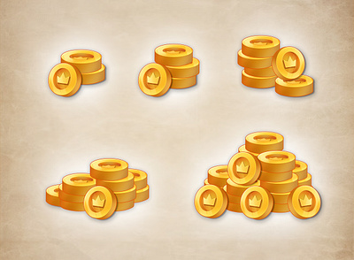 Casual Game Coins Pack, Coins Pack, Coins Stack, Game coins Pack 3d cash coin design game game coins game coins pack game coins treasure game illustrations game interfgace game shop game shop coin game ui gold coins graphic design illustration ui