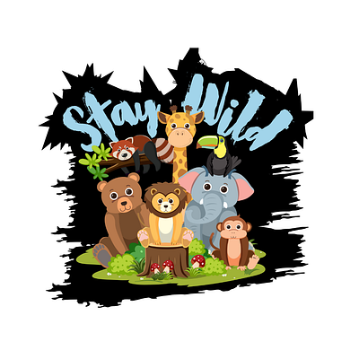 Stay Wild design graphic design typography