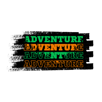 Adventure design graphic design typography