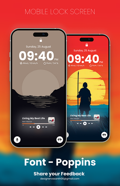 Mobile Lock Screen android branding design ios trending ui uplabs