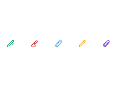 Stationary Icons🖋️ icon iconography lineicon ui