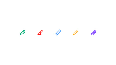 Stationary Icons🖋️ icon iconography lineicon ui