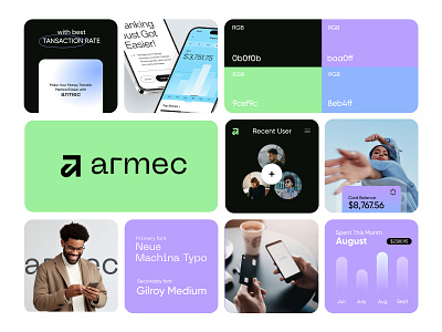 Armec Branding app app icon b2b branding cashback finance finance app identity logo logo design money money transfer payment payment app payment method secure secure banking startup transactions wallet