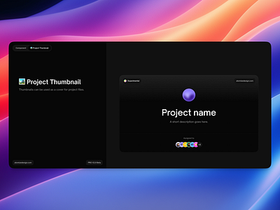 🏞️ Project Thumbnail - Atomize abstract atomize branding design system figma thumbnail ui variables