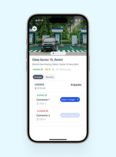 Find chargers for your EV vehicle charging ev figma mobile app ui ux