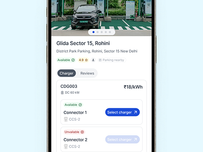 Find chargers for your EV vehicle charging ev figma mobile app ui ux