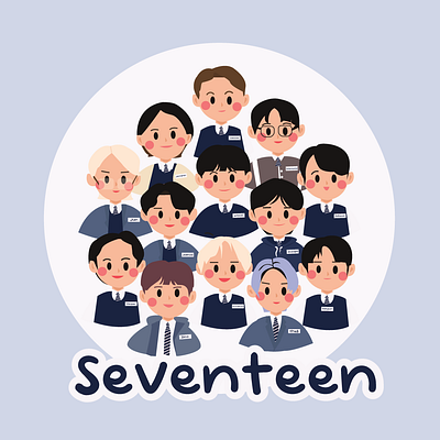 Character Illustration for Cha (Seventeen) character illustration