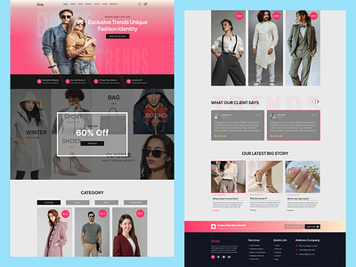 Fashion Website Design 2024 branding cleen design community design discover dress fashion new new product product trending ui uiux fashion derss design ux website world