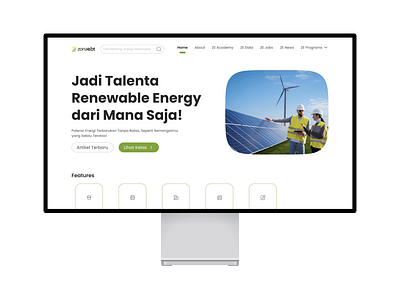 Renewable Energy Learning Platform design edtech energy learningwebsite renewableenergy ui uidesign uiux userinterface webdesign websitedesign