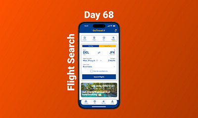 Day #068 Prompt: Flight Search #DailyUI #UIdesign #Figma ui