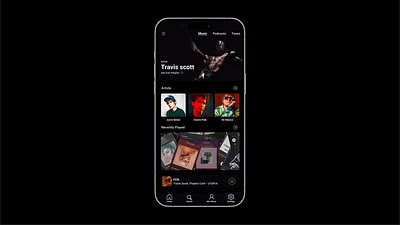 music app design app graphic design ui