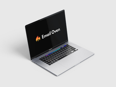 Email Oven Logo branding business logo logos macbook mockup modern simple