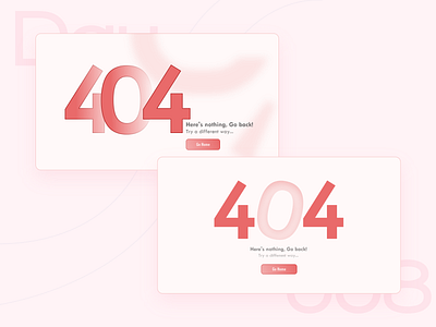 Day 008 - 404 Error app design graphic design ui ux