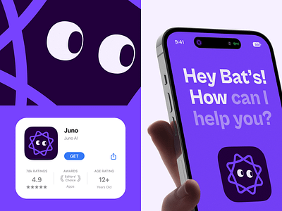 Juno AI Chatbot - Logo ai ai assist ai consultant app icon artificial intelligence bot brand mascot chat chatbot logo logo design