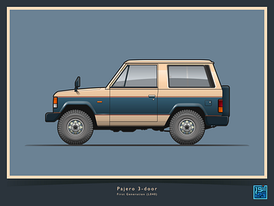 The Art of Wheels: Pajero 3-door (L040) 4x4