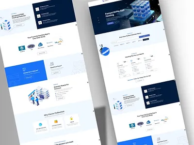 Elementor Design for a Web Hosting Company animation graphic design logo