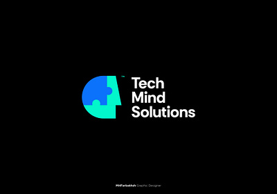 Tech Mind Solutions Logo Design art branding design graphic design illustration logo logotype top typography ui vector