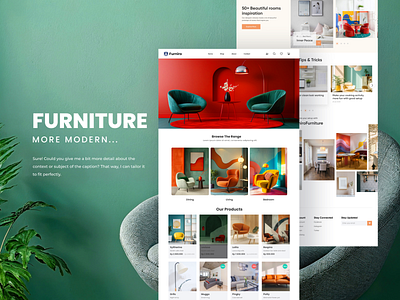 FURNIRO - Furniture Website color furniture interior minimal ui ui design webdesign website design wood