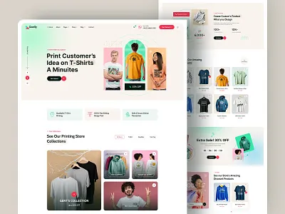 T-Shirt, Printing Company WordPress Theme branding business company design dreamit graphic design illustration modern design new website printing printing company t shirt template theme top design top html template top printing wordpress theme tshirt ui wordpress