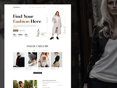 Fashion E-commerce UI UX Web Design for a Clothing Website clothing clothing website design dress e commerce ecommerce website fashion fashion website landing page marketplace men fashion modern shopping store stylish ui ux web design website women fashion