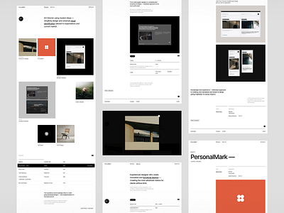 PersonalMark° - Portfolio template #2 blog cms concept design designer free grid landing page minimalist modern portfolio template ui ux web web design webdesign website