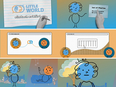 Little World: Supporting Language Learning Through Volunteering 2d 2danimation 2drig aftereffects animation cardboard cardboardtexture character doodlelook language lines marker moderndesign motion design motiongraphics paper papertexture rig scribble scribblelook