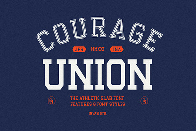 Courage Union - Athletic Slab Font athletic branding design font football graphic design illustration logo slab font sport typography