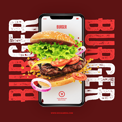 Social Media Banner for Food graphic design